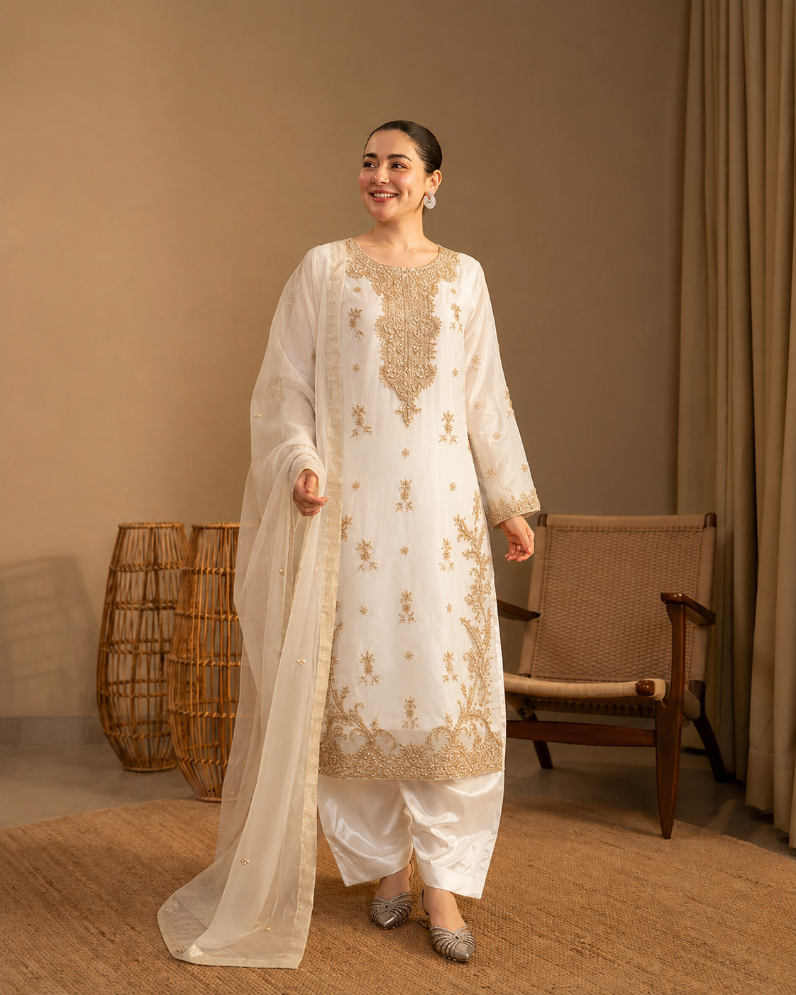 Gorgent White Silk Formal Shirt — SKU P 5102