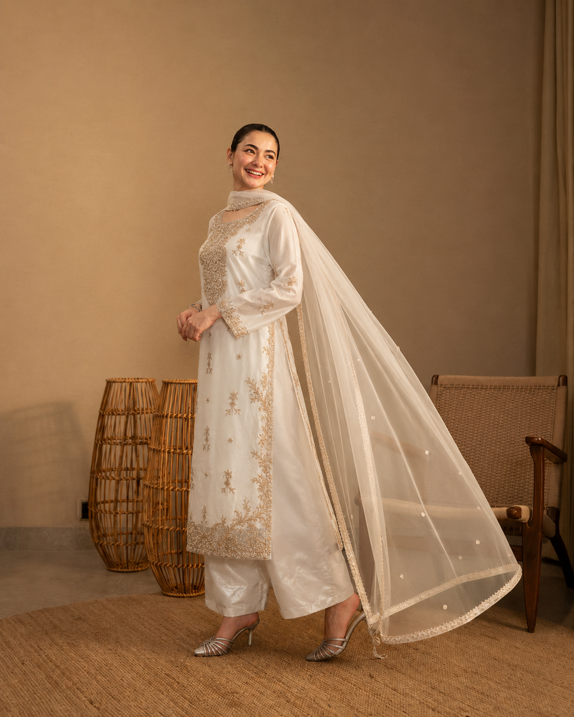 Gorgent White Silk Formal Shirt — SKU P 5102
