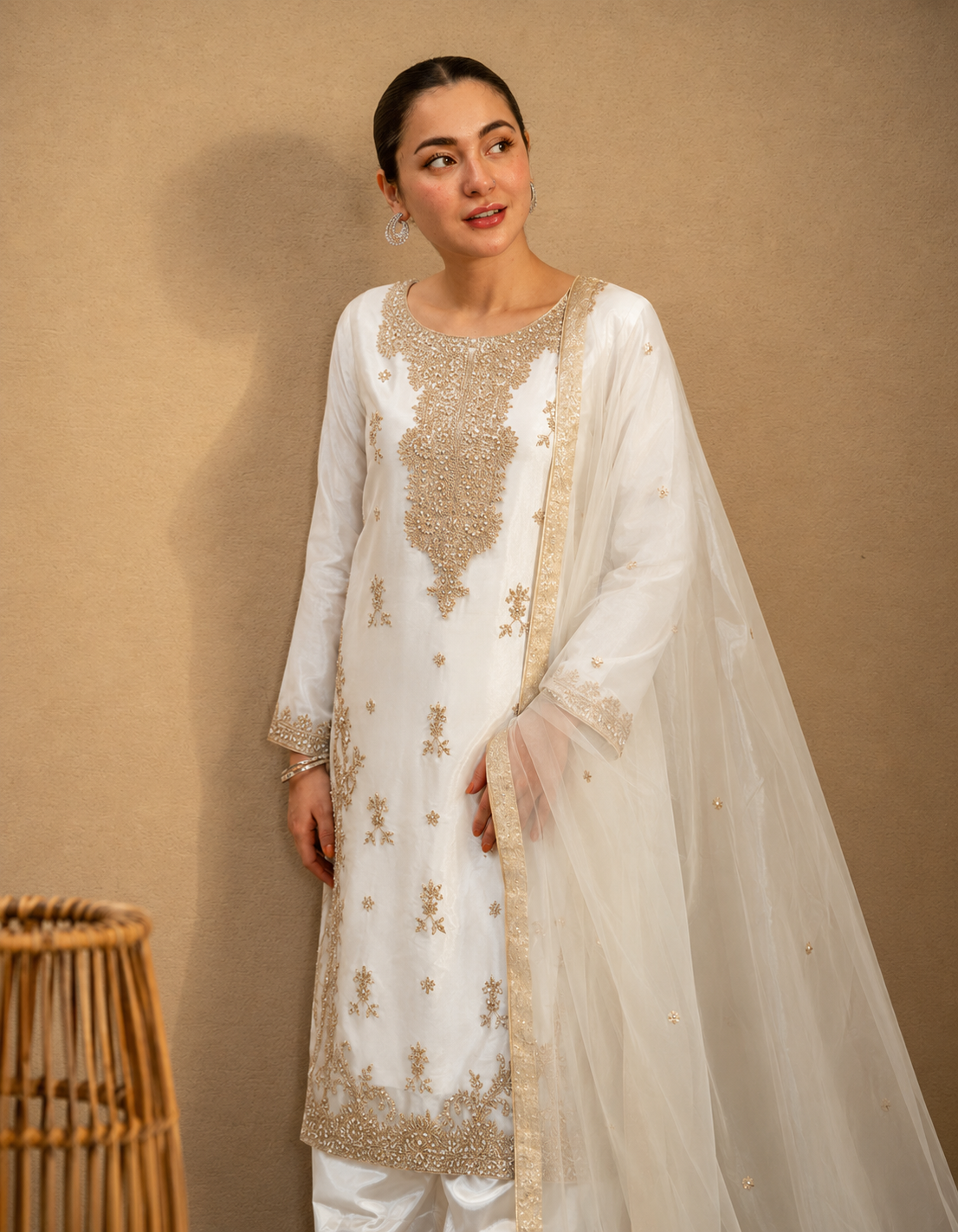 Gorgent White Silk Formal Shirt — SKU P 5102